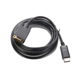 Câble adaptateur coaxial direct d'usine 1.8m et 3m DP vers VGA 1080p Port d'affichage VGA mâle femelle 4K résolution OEM longueur affichages - Product Image 2