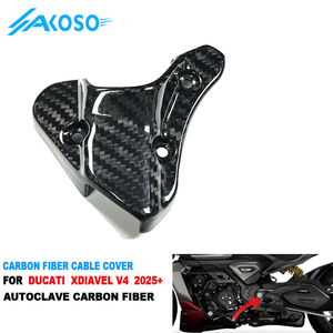 Cubierta de Cable para Motocicleta de Fibra de Carbono Seca Autoclavada 100% Pre-Preg SCCY para Ducati <span class=keywords><strong>XDiavel</strong></span> V4 2025 2026 - Product Image 1