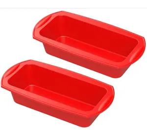 Classic Loaf Tin Silicone baking mold non deforming Baking Tim for cakes breads Loaves for oven baking set