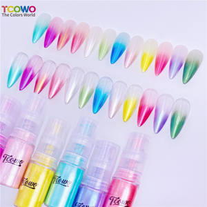 진주 안료 메탈릭 러스터 네일 섀도우 병 스프레이 옹 브르 네일 미스트 점진적 효과 옹 브르 네일 글리터 파우더 스프레이 - Product Image 2