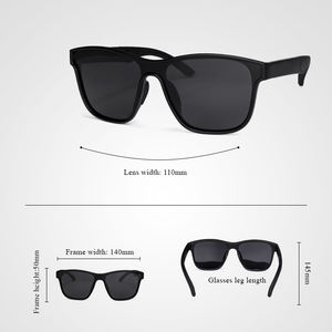 نظارة شمسية بإطار أسود TR90 عدسة uv400 مستقطبة فوتوكروميكية مزودة بمحرك رقمي - Product Image 3