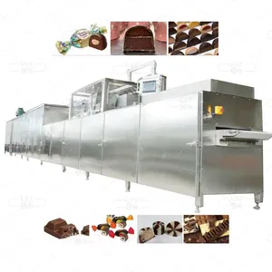 Big capacity full automatic center filled multi color chocolate depositing line