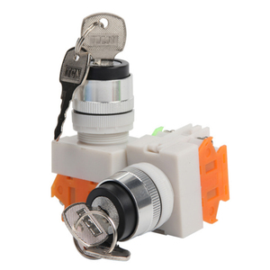 Interruptor de Botón Pulsador Y090 LAY37-11Y2 LAY37-20Y3 con Llave 2/3 - Product Image 2