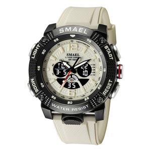 Reloj Deportivo SMAEL 8058 para Hombre, Elegante, Resistente al Agua 5ATM, Cronógrafo, Esfera Analógica-Digital, Luminoso, Alarma, Cronómetro - Product Image 5