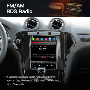 HFMidia Autoradio 12,8 pouces avec écran vertical, lecteur multimédia vidéo Bluetooth pour FORD Mondeo 2007-2010, CarPlay sans fil, lecteurs auto - Product Image 3