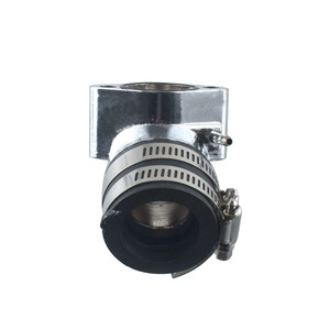 ท่อร่วมไอดี 35-51 มม. สำหรับ GY6 150cc สกู๊ตเตอร์โกคาร์ทมอเตอร์ไซค์อัพเกรดดัดแปลงสีเงิน - Product Image 3