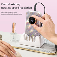 Ponceuse à ongles électrique professionnelle puissante avec support de ceinture pour nail art
