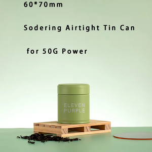 RTS 60*70mm Tin <strong>Can</strong> 50g Matcha <strong>Coffee</strong> and Tea Power Packaging Airtight Matte Screw Lids 3.5 OZ Tin Metal Round <strong>Cans</strong> - Product Image 3