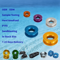 Layanan Perlengkapan Perawatan Pohon Khusus, Cincin Anti Gesek Aluminium Anodized Keras untuk Kapal Layar, Tali Panjat Dinding Baja Anti Karat, dan Peralatan Rigging