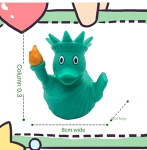 Juguete de Baño para Bebés de 2 a 4 Años, Unisex, con Forma de Pato, Personalizable con Logotipo, de Goma, Creativo, para Jugar en el Agua - Product Image 2