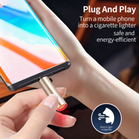 Briquet Rechargeable de Luxe USB Type-C Allume-Cigare Électronique Jet Zippo Accessoires Fumeur Vente en Gros