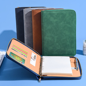 יומן מארגן כריכה ספירלית A5 מעור PU עם מחשבון לשימוש משרדי, רעיון למתנה - Product Image 4