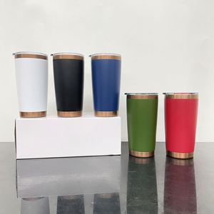<b>Ceramic</b> Lined Stainless Steel Copper Plated Underneath 20oz Insulated Coffee Travel Tumbler <b>Cups</b> Mugs with Magnetic Slide Lids - Product Image 4