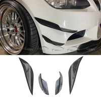 Pour BMW Série 3 E90 E92 E93 M3 2008-2013 En Fiber De Carbone Avant Pare-chocs Aile Canards Garnitures Séparateurs État Neuf