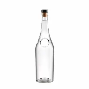 700ml 750ml Nordic Empty Rum Whisky Vodka Spirit Glass Liquor Bottle For Liquor Whiskey