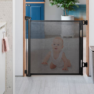 2025 personnalisé Portable rétractable sécurité porte intérieur bébé porte avec maille en plastique matériel <span class=keywords><strong>escalier</strong></span> sécurité ensemble - Product Image 3