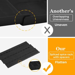<span class=keywords><strong>Organisateur</strong></span> de <span class=keywords><strong>tiroir</strong></span> à épices en plastique à trois couches, détachable, emboîtable et extensible, avec 36 plateaux pour tiroirs de cuisine modernes - Product Image 6