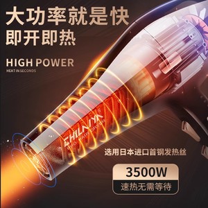 Secadores de Pelo Personalizados Profesionales para Salón, Ligeros, de Alta Velocidad, con Iones Negativos, Secador de Pelo Turbo de un Solo Paso - Product Image 2