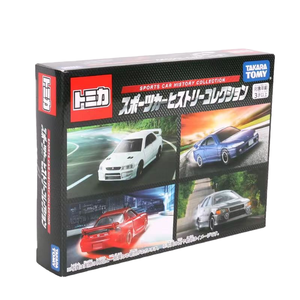 Collection d'histoires de voitures de sport Tomica, lot de quatre modèles réduits en alliage de zinc à l'échelle 1:32, jouets pour garçons et filles, cadeau pour enfants - Product Image 1