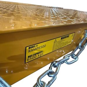 Ramp Kontainer yang Dipasang di <span class=keywords><strong>Forklift</strong></span> dengan Rantai Pengaman, Ramp Dock Bergerak Tahan Selip untuk Beban Berat 6,5t untuk Pembebanan - Product Image 3