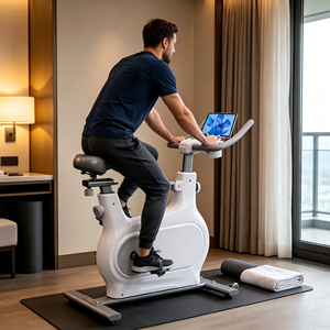 Bicicleta de <span class=keywords><strong>Spinning</strong></span> Magnética para Interiores TD, Nueva, Silenciosa, con Resistencia Ajustable de 6 kg, con Correa de Transmisión Magnética - Product Image 1