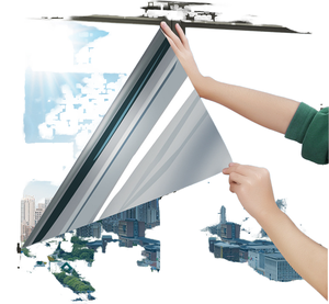 Film Miroir Solaire Moderne Auto-Adhésif en PET Réfléchissant pour Fenêtre, Décoration de Vitres pour Maison et Appartement avec Garantie de 5 Ans - Product Image 2