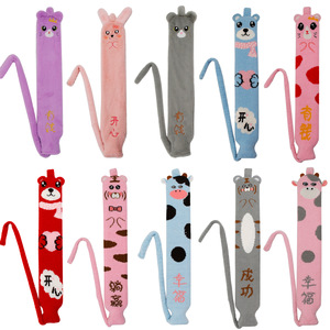New long, retractable, <b>water</b>-fillable <b>hot</b> <b>water</b> <b>bottle</b> for warming beds and the whole body; plush cartoon knitted removable and - Product Image 3