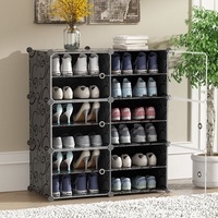 Zapatero Moderno de 10 Niveles, Estilo Nórdico Simple, Ultrafino, de Lujo Ligero, para Sala de Estar, Entrada, Extensible, Mueble para el Hogar, Hotel, Gimnasio