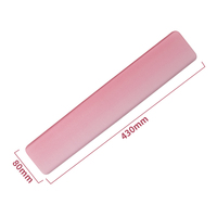 Tapis de souris ergonomique violet pour le gaming, support de clavier, coussin PORON antidérapant, repose-poignet en mousse à mémoire de forme 430x80mm, résistant à l'eau