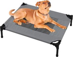 Draagbaar Verhoogd Hondenbed Koel In De Zomer Comfortabel In De Winter Gemakkelijk Te Installeren En Te Verwijderen Ademend Stalen Rustbed Voor Huisdieren - Product Image 2