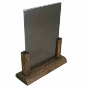 Soporte de menú de madera para restaurante al por mayor soporte de mesa de madera soporte de tarjeta de menú de bebidas para Cuevas de España Castillo Nenin Van Gogh - Product Image 5