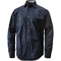 Uniformes de travail en coton et polyester respirants avec logo personnalisé et boutons-pression robustes pour les travailleurs de la construction et des mines en extérieur
