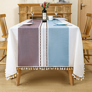 Tovaglia Impermeabile Pronta per <span class=keywords><strong>la</strong></span> Spedizione, Aspetto Lino, Rettangolare in Poliestere, Vendita all'Ingrosso per Cucina, Sala <span class=keywords><strong>da</strong></span> Pranzo e Feste - Product Image 5