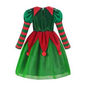Disfraz de Duende Verde de Navidad, Cosplay de Papá Noel, para Niños y Niñas, HP Festive Party Xmas Cos, FCDR-043 - Product Image 6