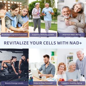 Cápsulas de Vitamina NAD+ de Fabricante OEM, Suplemento Vitamínico en Cápsulas, 60 Unidades, Mejora la Inmunidad, Multivitamínico y Mineral Adecuado para Adultos - Product Image 5