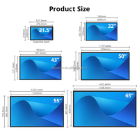 15.6 21.5 27 32 43 55 pouces infrarouge capacitif tablette Android écran tactile support mural 2K 4K publicité moniteur écrans numériques