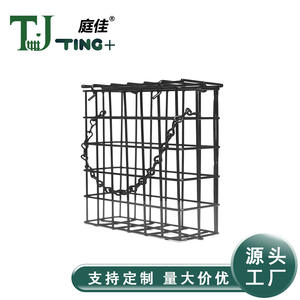 Mangeoire à oiseaux carrée en métal avec chaîne de suspension, mangeoire extérieure durable pour colibris, petite taille TJ 006 - Product Image 3