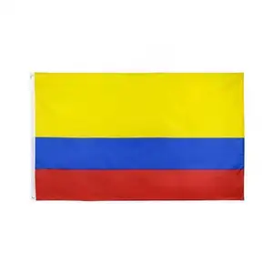 맞춤형 100% 폴리 에스터 3x5x5 재고 콜롬비아 콜롬비아 국기