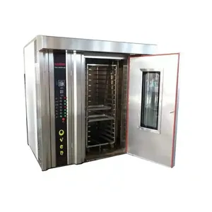 Industry 32 Tray Bread Bake Rotate Bekary Equipment Used Convection Rotary Oven Price for Bakery