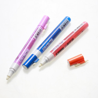 Nouvelle pompe de peinture de marqueur d'encre acrylique imperméable supérieure de 60 couleurs avec pointe de remplacement pour papier toile de bois