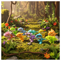 Offre Spéciale : Figurines miniatures de dinosaures en plastique ABS, phosphorescentes et qui mordent les doigts, dans un sachet surprise, emballage flowpack, jouet cadeau