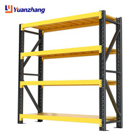 Étagères de rangement réglables à 4 niveaux, capacité 100-400 kg, étagères à outils en métal, unités de rayonnage d'entrepôt en acier de moyenne capacité sur mesure