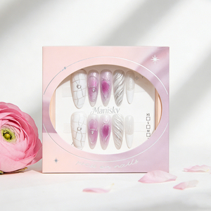 Nuevas uñas postizas de lujo de moda, ABS, con cobertura completa, en forma de almendra, personalizadas, estilo bailarina, stiletto, al por mayor - Product Image 5