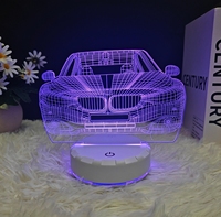Veilleuse d'ambiance portable à piles pour chambre d'enfant, avec contrôle tactile, mini lampe de chevet décorative