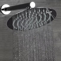 Pomme de douche murale à effet pluie Homedec personnalisée de 8 pouces, ultra-fine, chromée polie, durable et écologique
