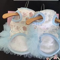 Robe d'été pour chien mignon, jupe tutu en dentelle pour petits chiens, Teddy, Pomeranian