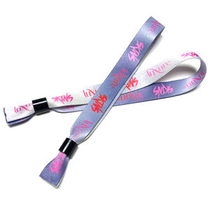 Parti ve tatil malzemeleri toptan Polyester özel bileklik el bantları ucuz Neon olay festivali parti bileklik - Product Image 4