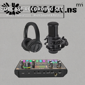 Podcast Desktop Recording Musical Full Set <b>Microphone</b> Noise Cancelling Live Broadcast Sound Card Multiple Sound Effects Monitor - Product Image 2