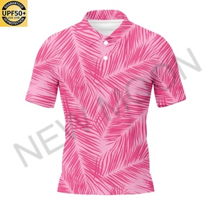 Camisetas Personalizadas de Talla Grande para Hombre, Camisetas Polo de Manga Corta, 100% Poliéster Jersey, Diseño en Blanco, Estilo Hawaiano - Product Image 6