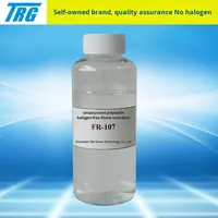 Résine liquide ignifuge TRG Shenzhen, résistante à l'eau et aux huiles, incolore, sans halogène, imperméable, FR-107